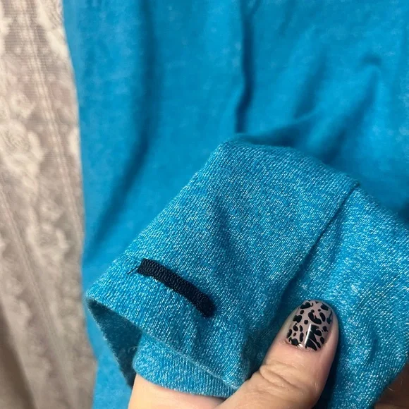 On the Byas Gray and Blue Tank Top (086) - Picture 6 of 9